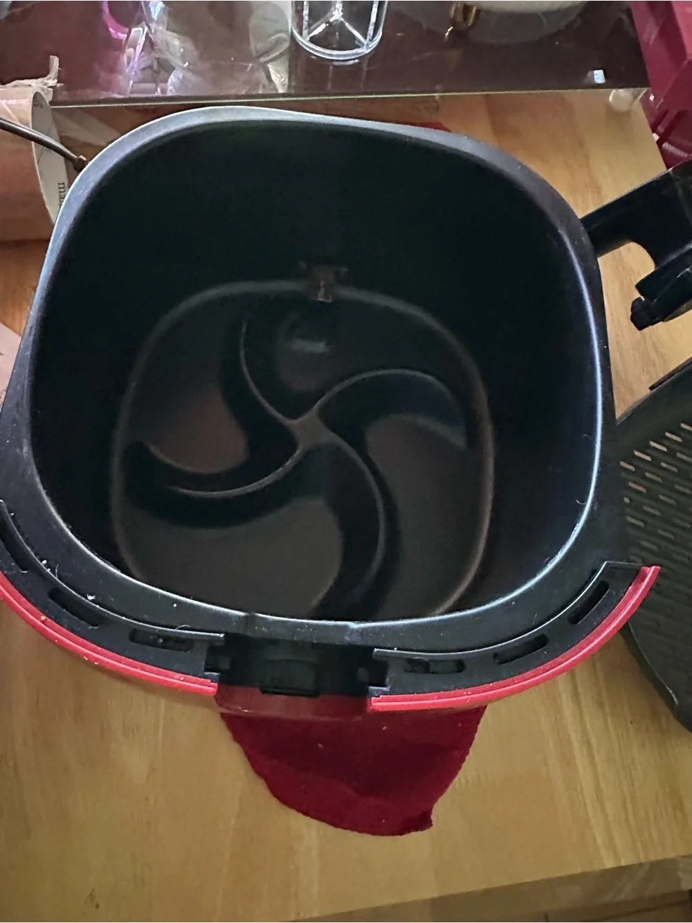Philips Red and Black Air Fryer